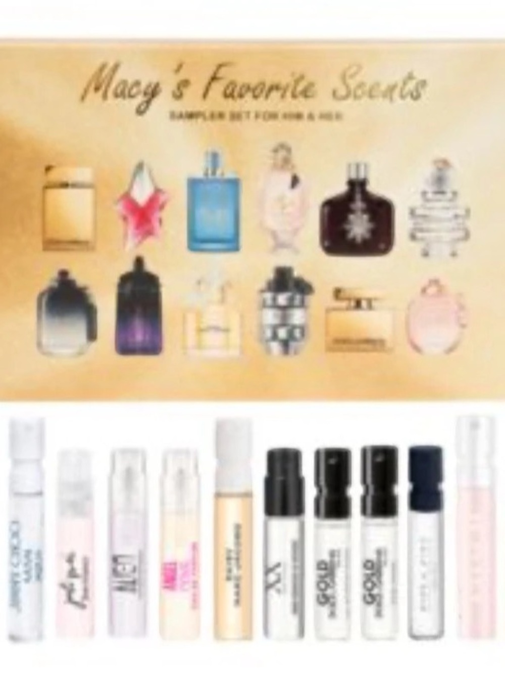 Macy's Favorite Scents Fragrance Sample Set NWT